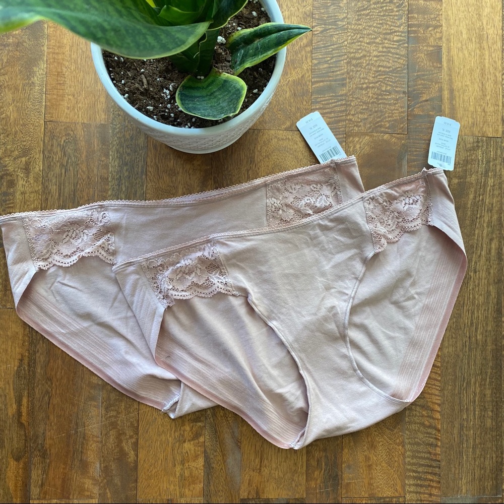 NWT SOMA Vanishing Edge Cotton Blend Lace Bikini